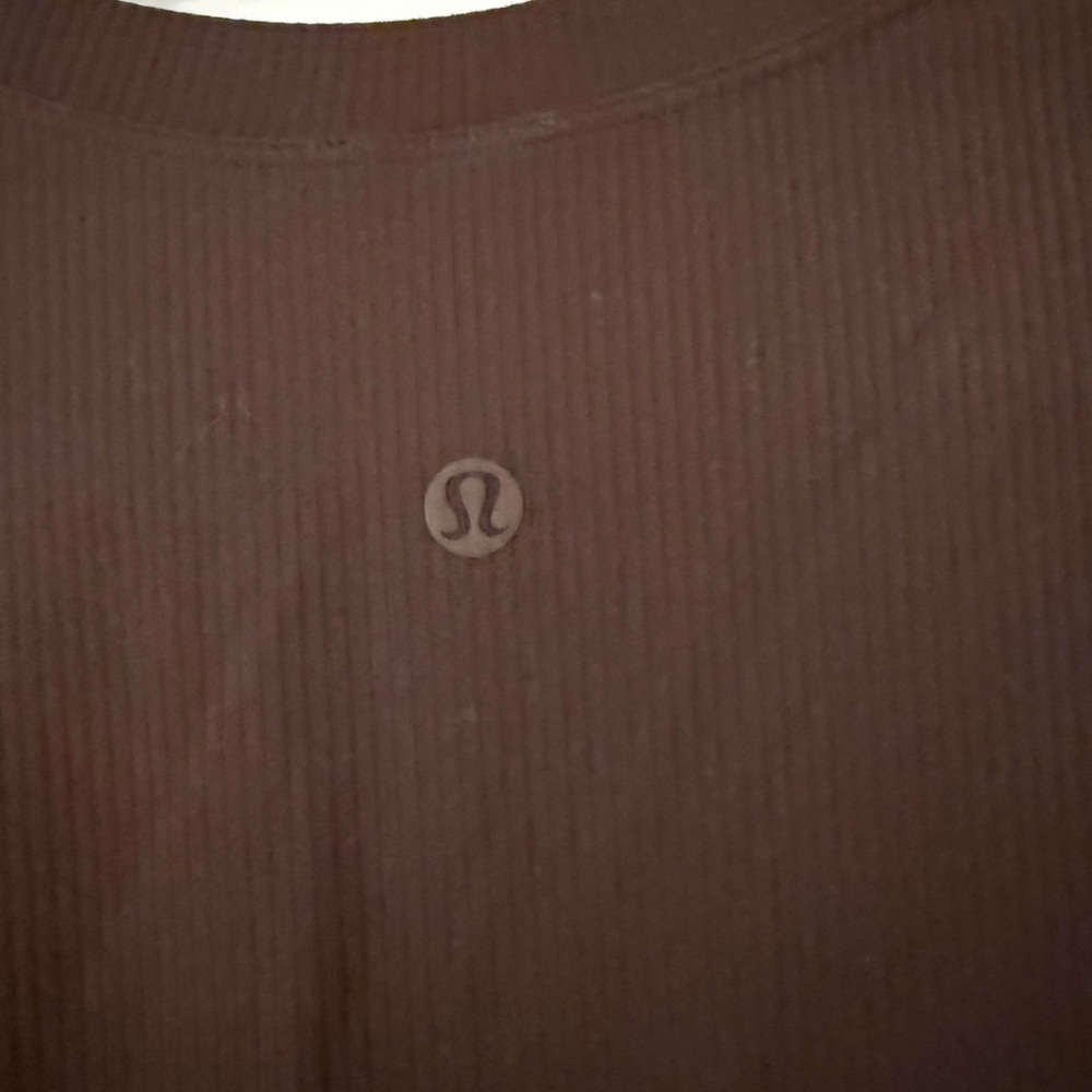 Lululemon All Aligned Ribbed Midi Dress in Espresso - Picture 4 of 5